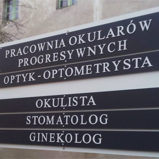 Tablice reklamowe informacyjne